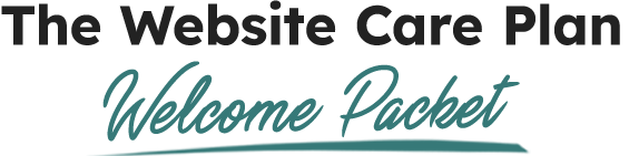 Website Care Plan Welcome Packet logo